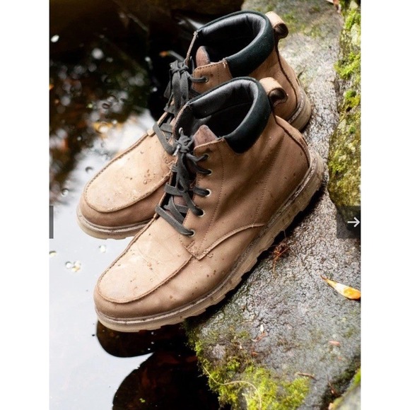 Sorel Boots Mens 10 Brown Suede Leather Madson II Moc Toe Waterproof Hiking Work - Picture 15 of 16